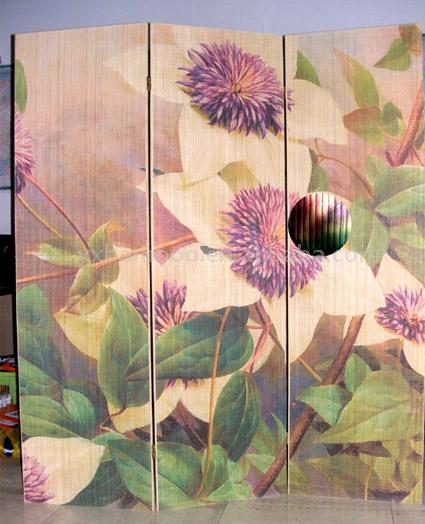  Printed Bamboo Folding Screen ( Printed Bamboo Folding Screen)