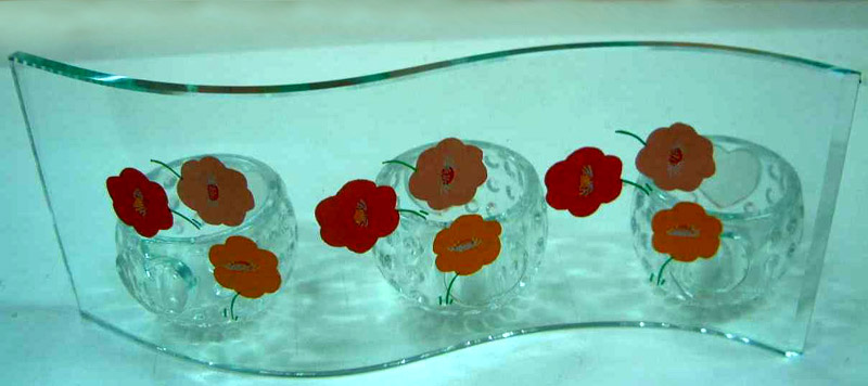  Glass Candleholder ( Glass Candleholder)