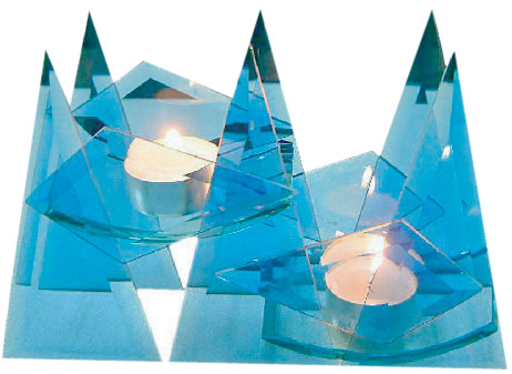  Glass Candleholder ( Glass Candleholder)