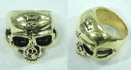  Skull Pattern Ring (Череп План кольцо)