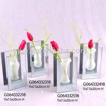  Glass Flower Vase (Vase en verre)