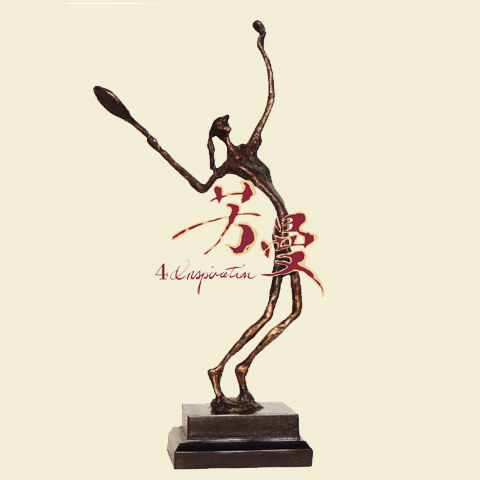  Cast Bronze Tennis Ball Player ( Cast Bronze Tennis Ball Player)