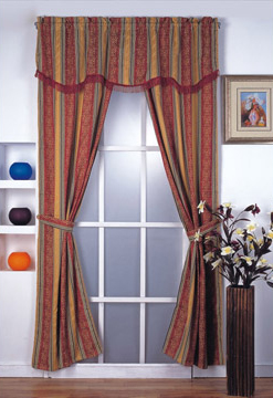  Yarn Dyed Polycotton Window Curtain (Fils teints Polycotton Rideau de fenêtre)