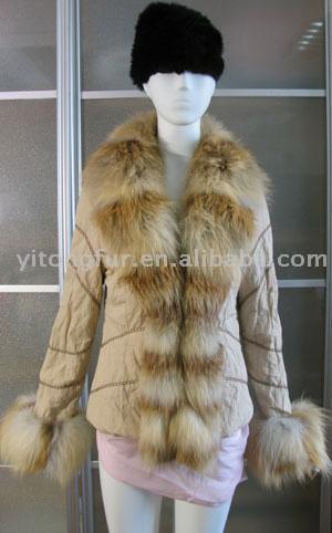  Padding Jacket with Fox Fur Trim ( Padding Jacket with Fox Fur Trim)