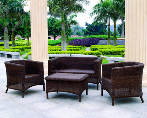  Aluminum Frame Resin Wicker Conversation Set (Structure en aluminium Résine Wicker Ensemble de conversation)