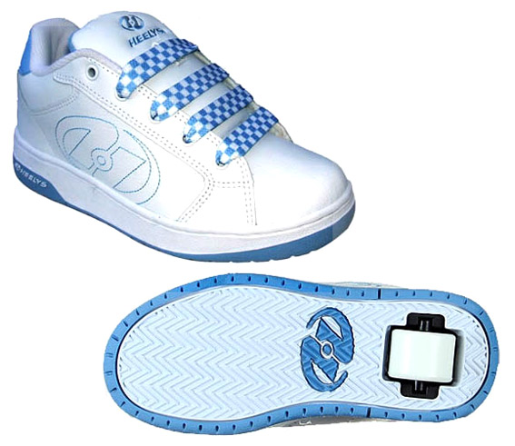  Roller Shoes (White and Blue ) (Roller Shoes (blanc et bleu))