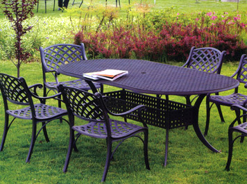  Cast Aluminium Garden Set (Cast Aluminium Salon de jardin)