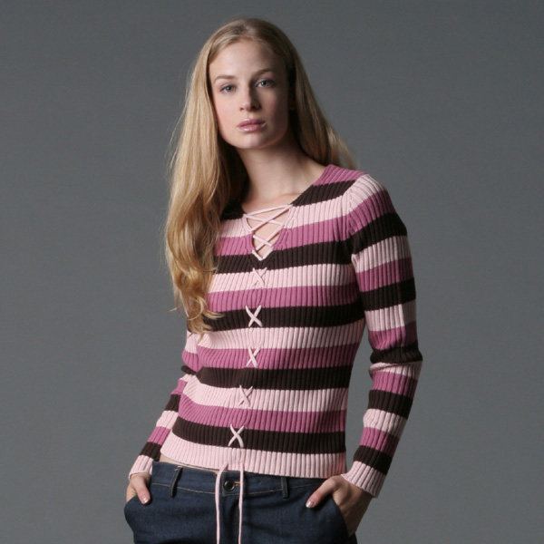 Women`s Striped Sweater (Women`s Striped Sweater)