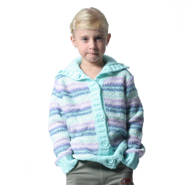  Children`s Mohair and Acrylic Cardigan (Мохер Детские и акриловые Кардиган)