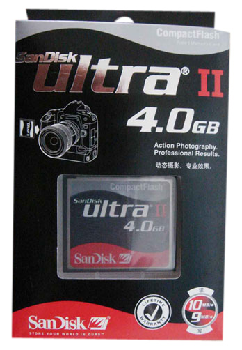 SanDisk CF Card Ultra II 4GB (SanDisk CF Card Ultra II 4GB)