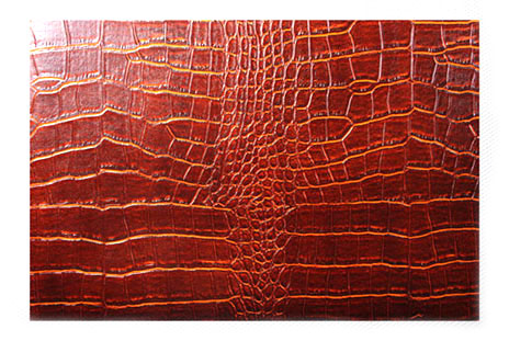  Embossed PVC Artificial Crocodile Leather for Handbag