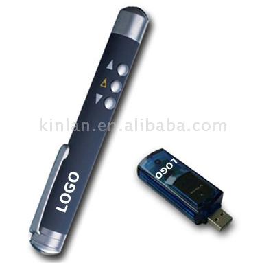  RC Laser Pointer (Powerpoint Slight Presenter) with USB Flash Drive (RC Laser Pointer (Powerpoint Légère Présentateur) avec USB Flash Drive)