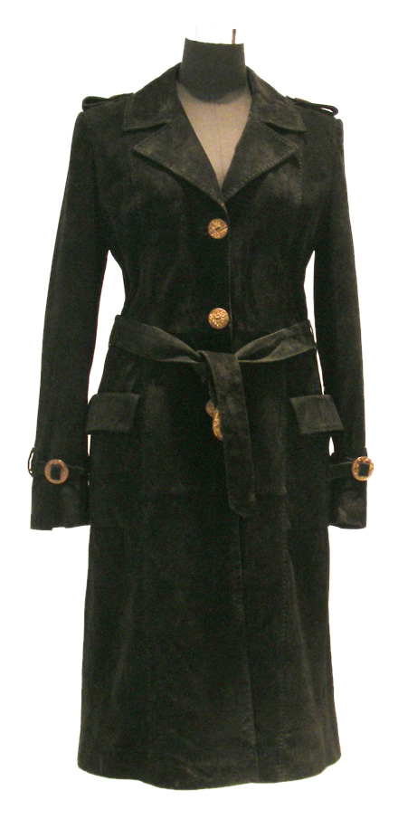  Women`s Pig Suede Overcoat (Women`s Pig Suede Overcoat)