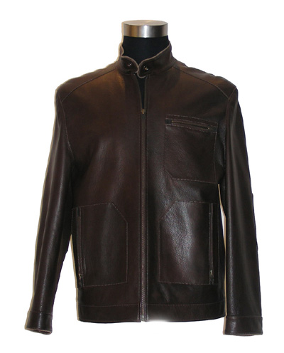  Men`s Lamb Leather Coat (Мужские Lamb Leather Coat)