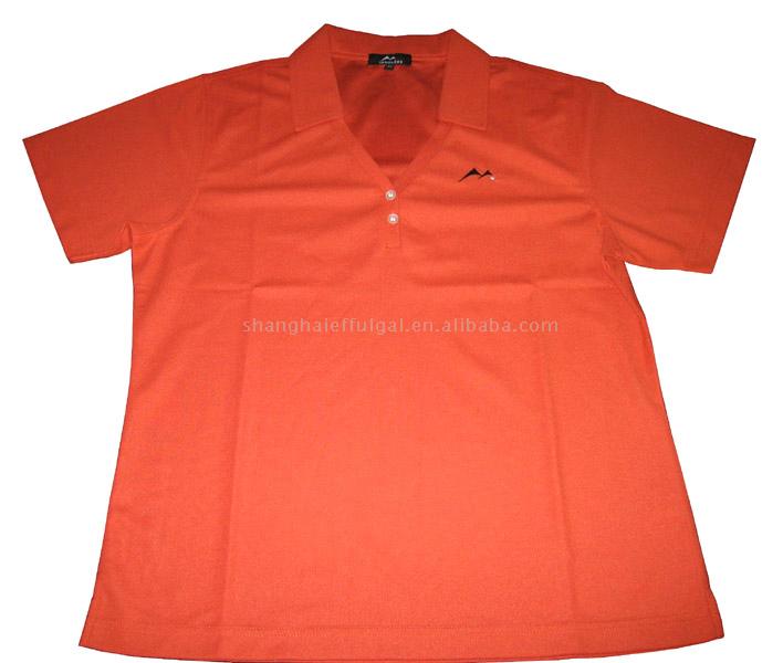  Ladies` V Neck Polo Shirt (Ladies `Col en V Polo)