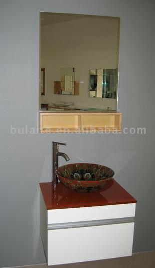  Bathroom Cabinet with Glass Basin (Salle de bain avec vasque en verre Cabinet)