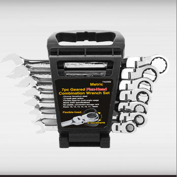  7pc Geared Flex Head Wrench Set (7pc мотор-Flex глава торцевых ключей)