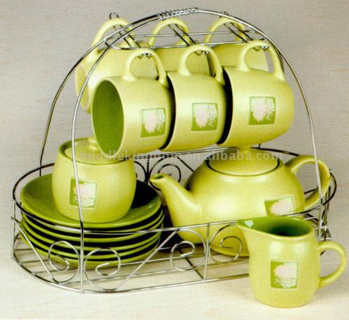  Ceramic Tea Sets with Teapot (Céramique à thé avec théière)