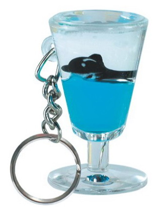 Acrylic Liquid Schlüsselanhänger mit Vivid Floater (Acrylic Liquid Schlüsselanhänger mit Vivid Floater)