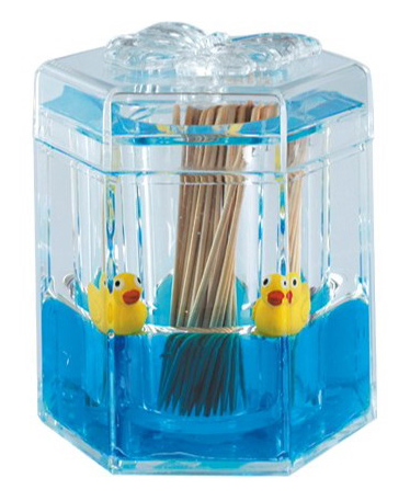  Fancy Liquid Toothpick Holder with Various Floaters (Fancy Жидкие зубочистка держатель с различными Floaters)