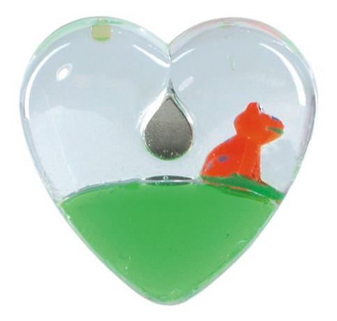  Heart-Shaped Liquid Magnet with Fancy Floater Inside (Heart-Shaped Жидкий магнит с причудливыми Floater Inside)