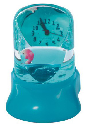  Novelty Desk Clock with Coloful Liquid In Acrylic Base (Новинки стол Часы с Coloful Жидкие В акриловой основе)