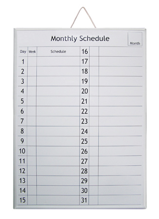  Schedule White Board ( Schedule White Board)