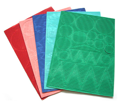 Color Corrugated Paper with Cut Designs ( Color Corrugated Paper with Cut Designs)