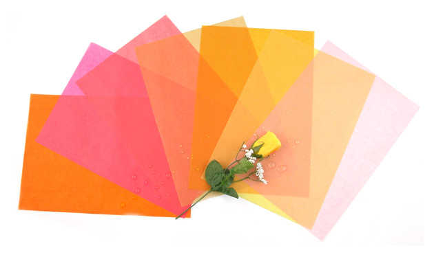  Colored Wax Paper (Цветной вощеной бумагой)
