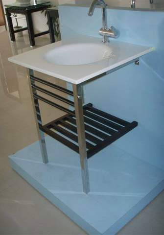  Glass Vanity / Glass Basin (Glass Vanity / vasque en verre)