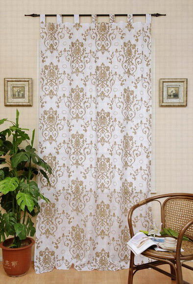  Flock Printed Window Curtain (Flock Imprimé Rideau de fenêtre)