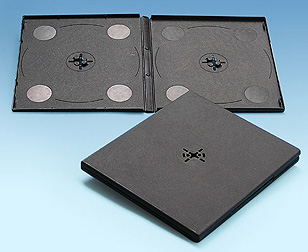  10mm Double Black DVD Case