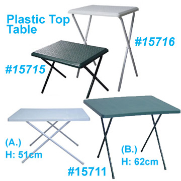 Plastic Top Folding Table ( Plastic Top Folding Table)
