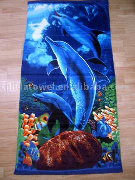  Reactive Printed Beach Towels-Velor ( Reactive Printed Beach Towels-Velor)