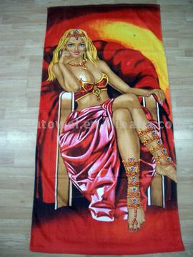  Reactive Printed Beach Towels-Velour ( Reactive Printed Beach Towels-Velour)