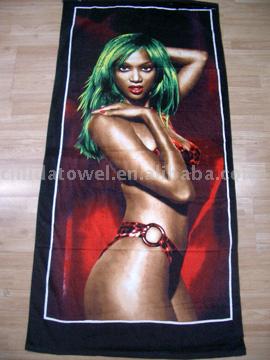  Beach Towels-Velour & Reactive Printed (Serviettes de plage-Velour & Reactive Imprimé)