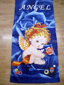  Beach Towels-Velour & Reactive Printed (Serviettes de plage-Velour & Reactive Imprimé)