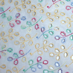  Allover Bore Embroidery Cotton Fabric ( Allover Bore Embroidery Cotton Fabric)