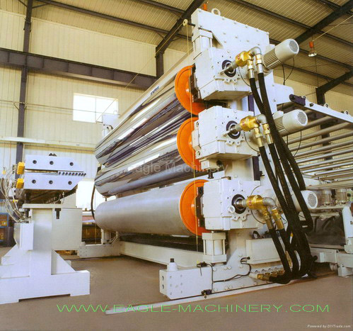  Plastic Wide Sheet (Geomembrane) Extrusion Machine (Wide Plastic Sheet (Géomembrane) Extrusion Machine)