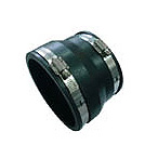  Rubber Pipe Coupling with Clamp (Clips)