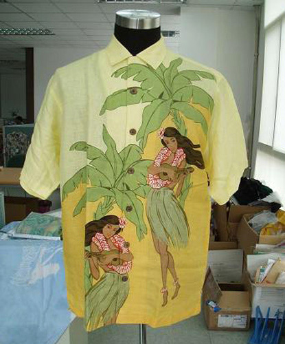 Men`s Silk Printed Shirt (Men`s Silk Printed Shirt)