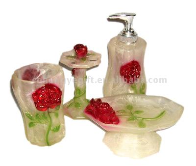  Polyresin Bath Aaticles Set