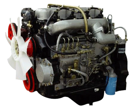  4-Cylinder Diesel Engine (4-cylindres, moteur diesel)