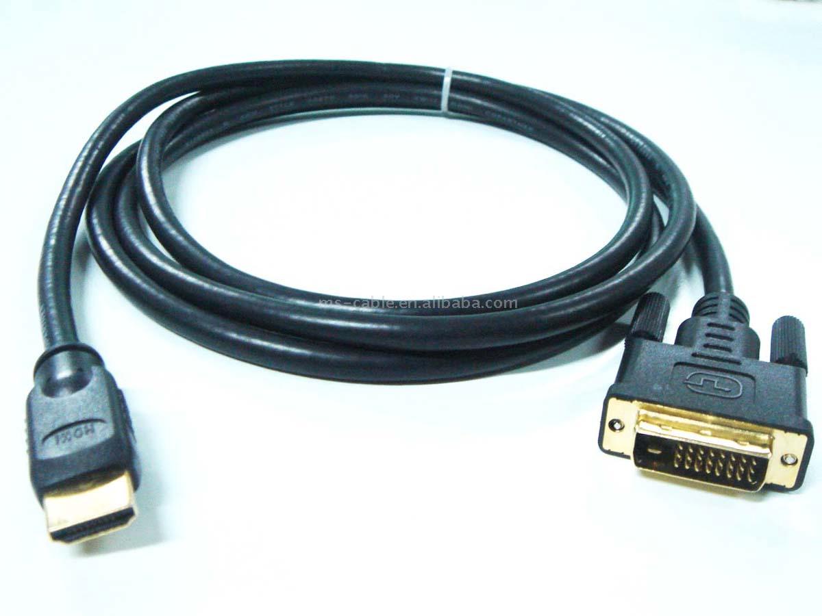  HDMI to DVI-18+1 Singel Link Cable ( HDMI to DVI-18+1 Singel Link Cable)