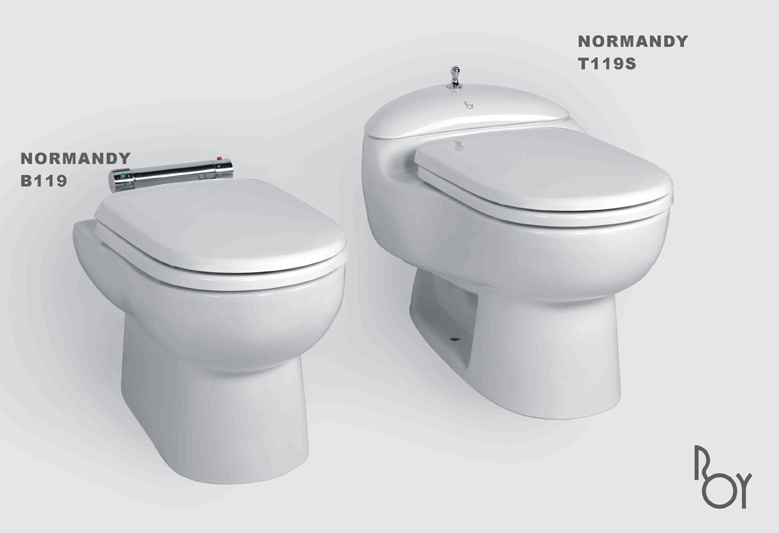  Normandy Toilet and Bidet (Normandie, WC et bidet)