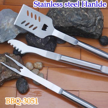  3-Piece Stainless Steel BBQ Set (3-pièces en inox Barbecue Set)