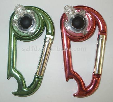 Flaschenöffner Karabiner LED-Licht (Flaschenöffner Karabiner LED-Licht)