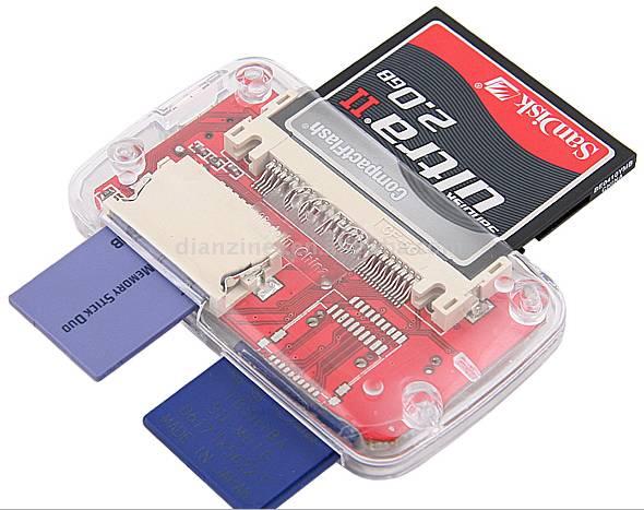  USB Card Reader with 3-Port Hub (USB Card Reader with 3-Port Hub)