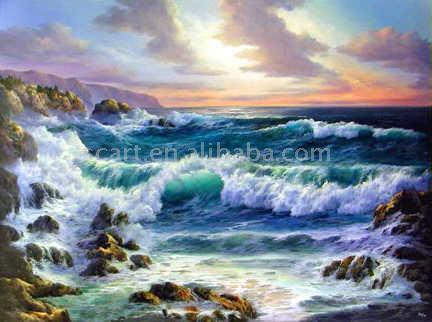  Oil Painting (Seascape) (Peinture à l`huile (marine))