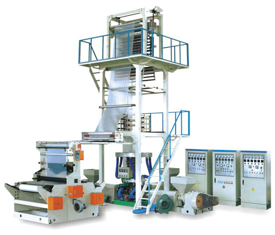 Drei-Schicht-Common-Extrusion Rotary Die Film Blowing Machine (Drei-Schicht-Common-Extrusion Rotary Die Film Blowing Machine)